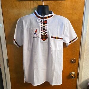 Honduras Shirt Mens XL White Souvenir Parrots Minimalist Casual Honduras
